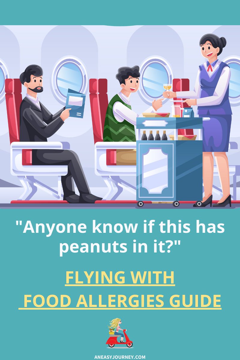 Flying when you/loved one has #foodallergies is Stressful. Here are our #traveltips for #travelingwithfoodallergies - 20 years as a #foodallergymom & a #travel consultant. Get our FREE Guide - no email required!