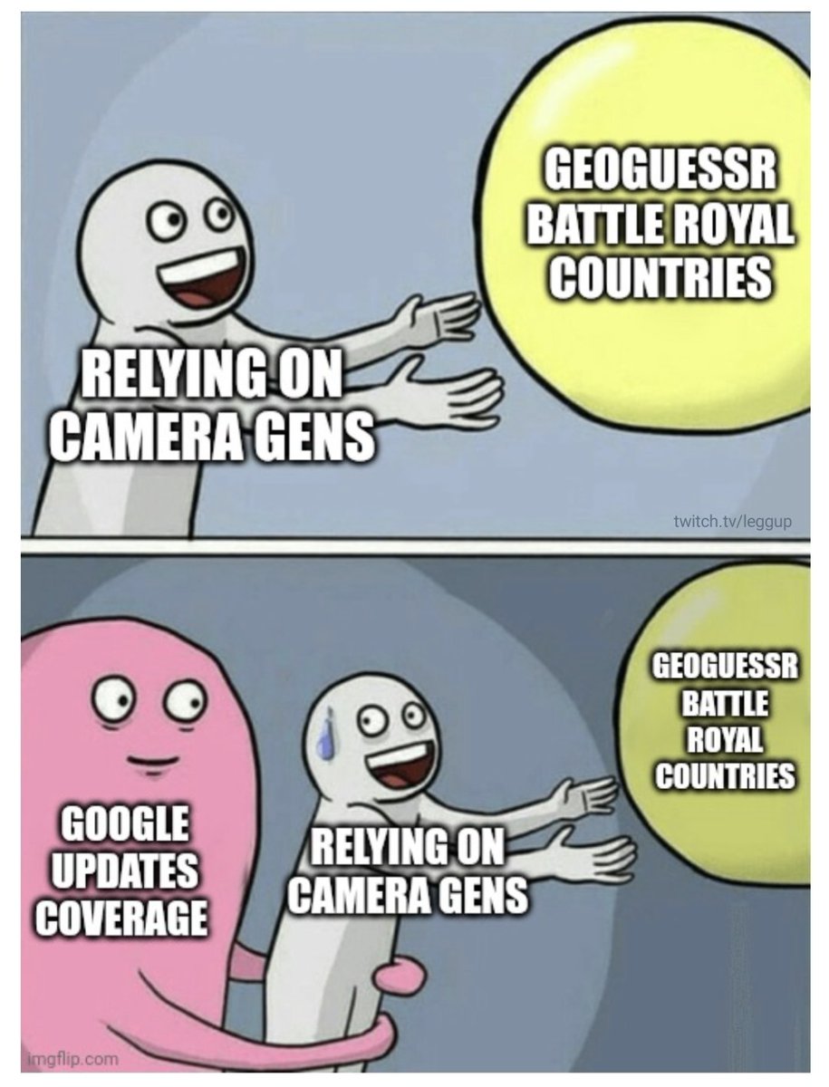 LeggupLeggup's tweet photo. Good luck you meta monsters ❤️ Daddy Google is coming for your old maps #geoguessr #mapmemes https://t.co/r0Waetw3Dm