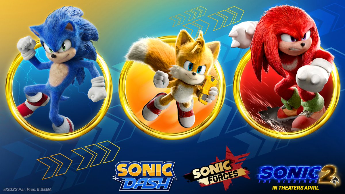 Sonic the Hedgehog on X: Take the big screen action home with you with  #SonicMovie2 events in Sonic Dash and Sonic Forces this month!   / X