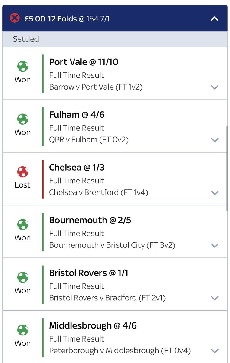 04carlymhayes's tweet photo. Chelsea killing acca’s today 😩 #CHEBRE #12Fold #Acca https://t.co/XgtDoiVaK7