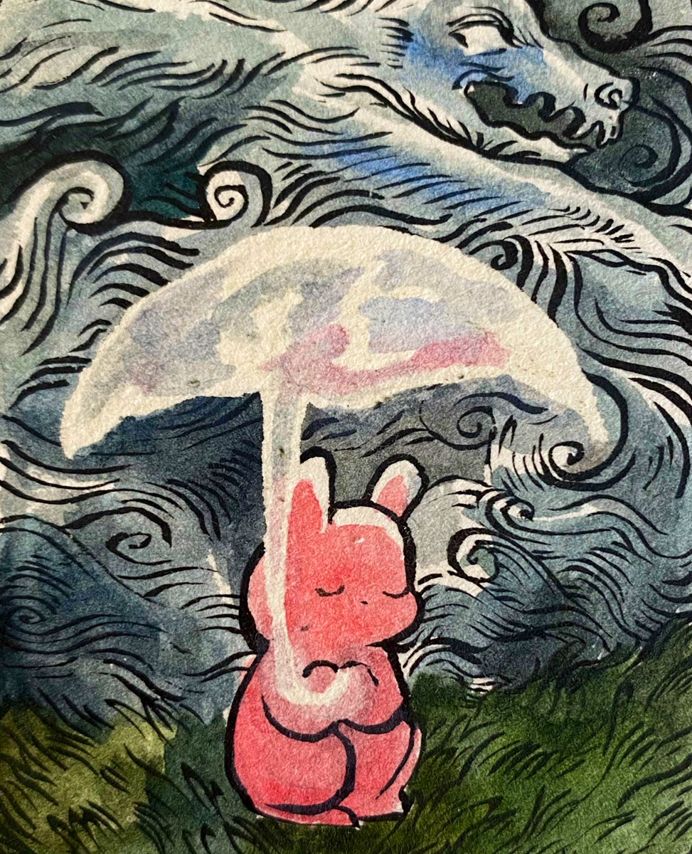 annalaura_art's tweet photo. Just breathe. You’ll make it through, you always do☂️💜 https://t.co/pm4j8I68RF