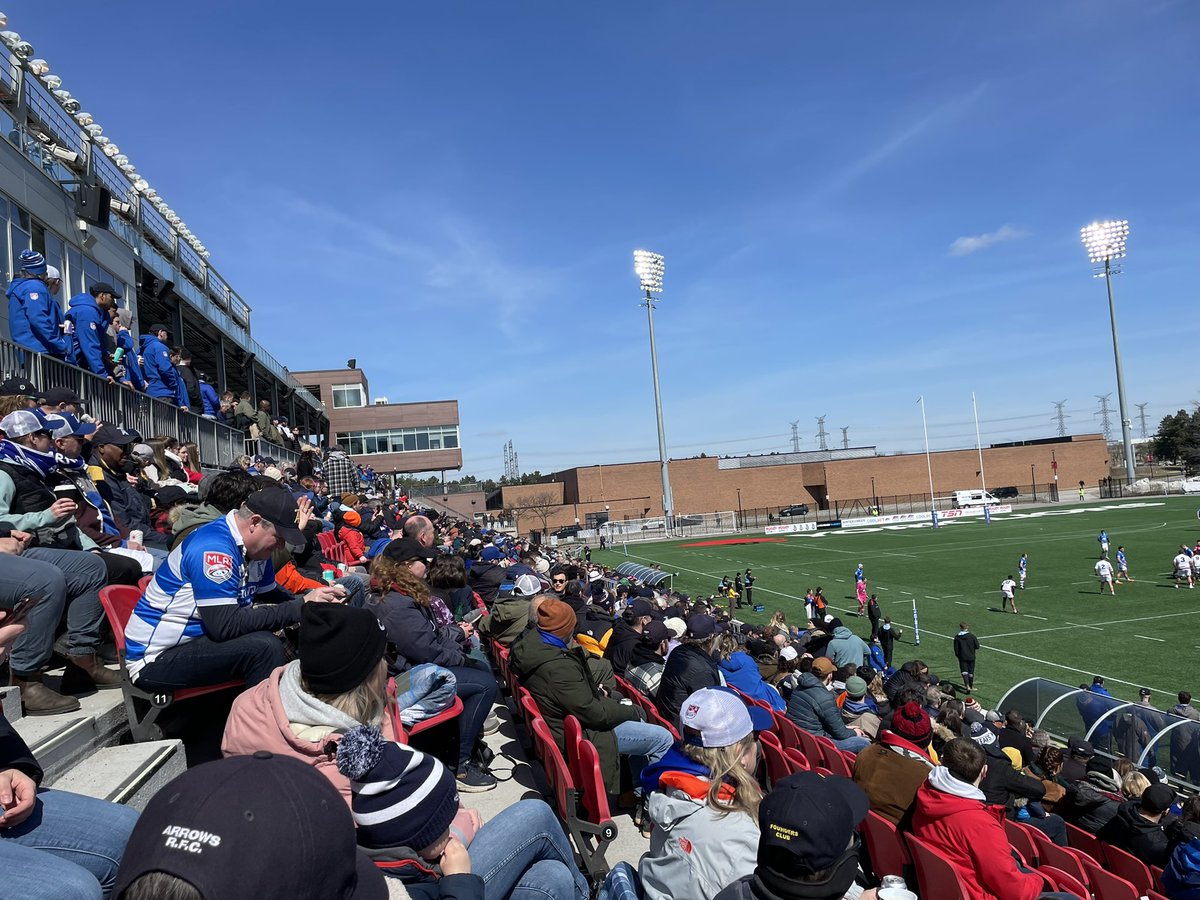What a crowd for the home opener <a href="/TorontoArrows/">Toronto Arrows RC</a>