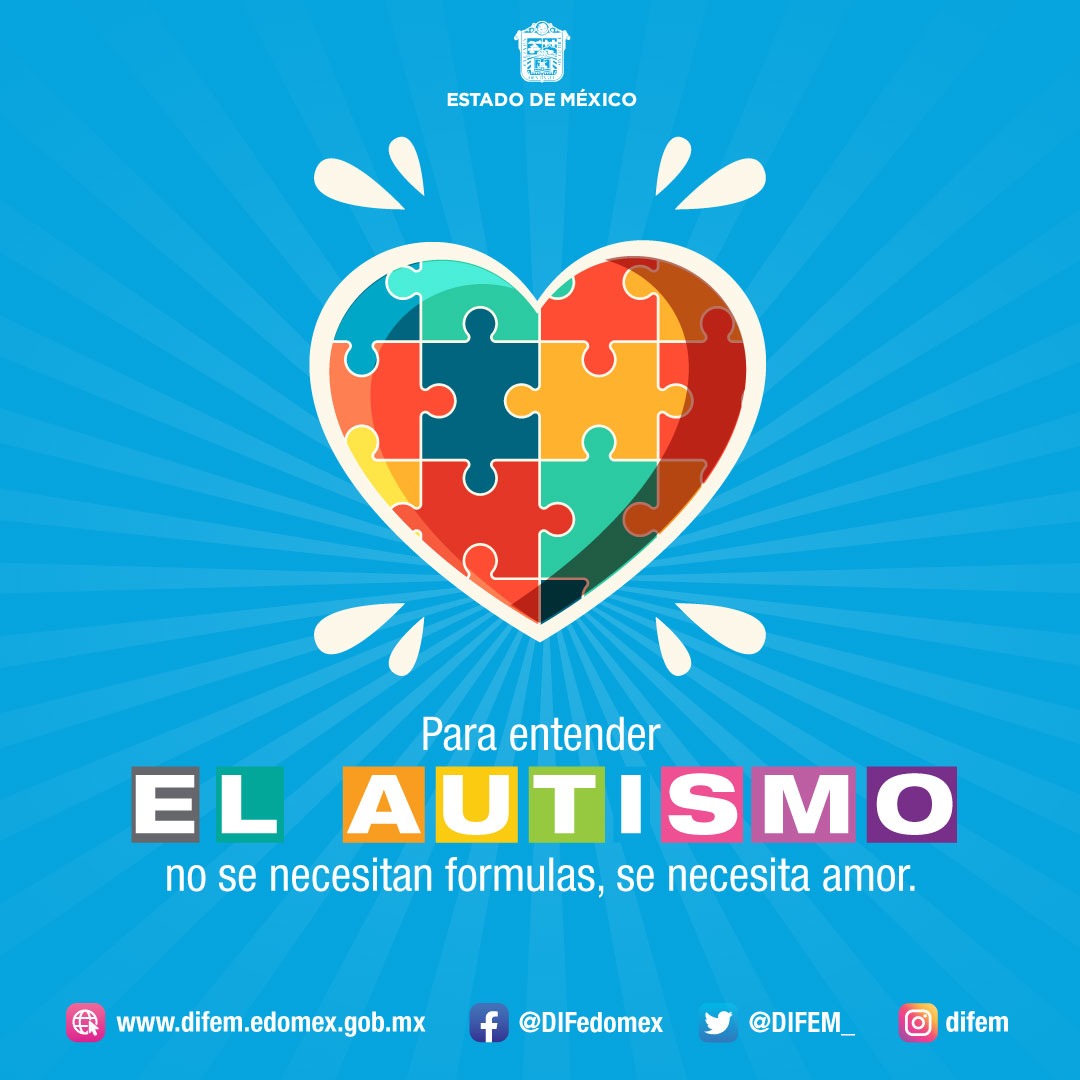 DIFEM_'s tweet photo. Hemos aprendido que para entender el #Autismo solo necesitamos amor, empatía y comprensión. 💙🧩

 #DíaMundialDelAutismo https://t.co/tbsQUBNN5y