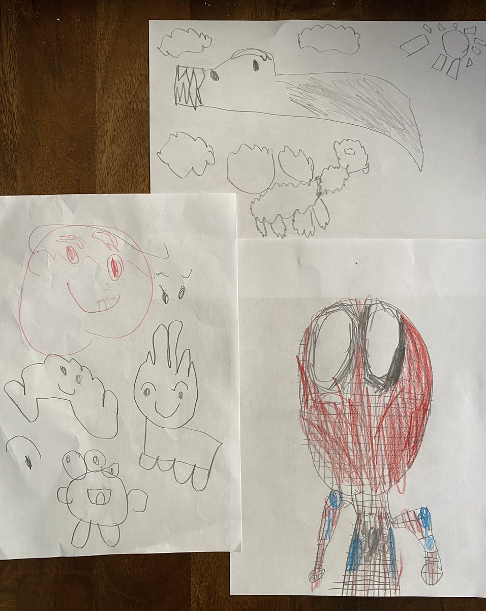 profwedding's tweet photo. @chadsell01 @LAPublicLibrary Thank you for a great program!  My daughter enjoyed drawing along (and decided to draw Spider-man on her own 🤣). https://t.co/JZXrulVxIY