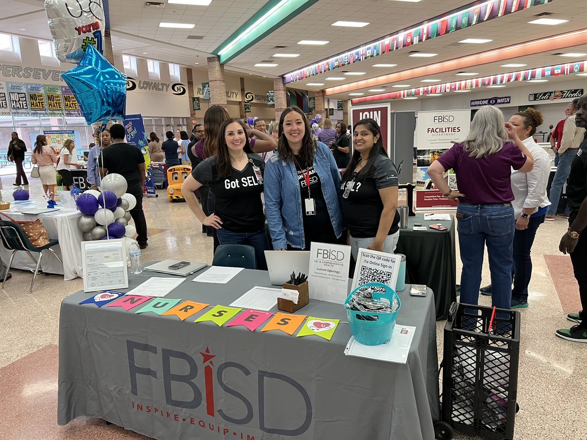 Great turn out at our annual All Star Talent Fair at HHS. We are hiring for campus nurses, CCRAs, Counselors, Social Workers, Behavioral Facilitators, and PE teachers <a href="/FortBendISD/">Fort Bend ISD</a> <a href="/FBISD_Nurses/">Fort Bend ISD Nurses</a>