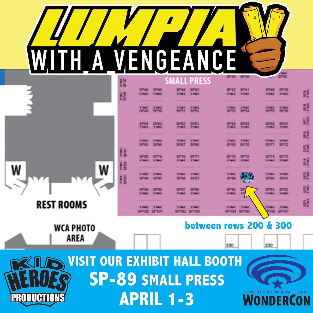 LumpiaMovie's tweet photo. Producer and artist @Iriarte_ARTS now signing at our Kid Heroes /LUMPIA booth SP-89 Small Press between Aisles 200 and 300 inside the exhibit hall
#Wondercon #WonderConExclusive #WonderConExclusives https://t.co/ndXtRJRFbX