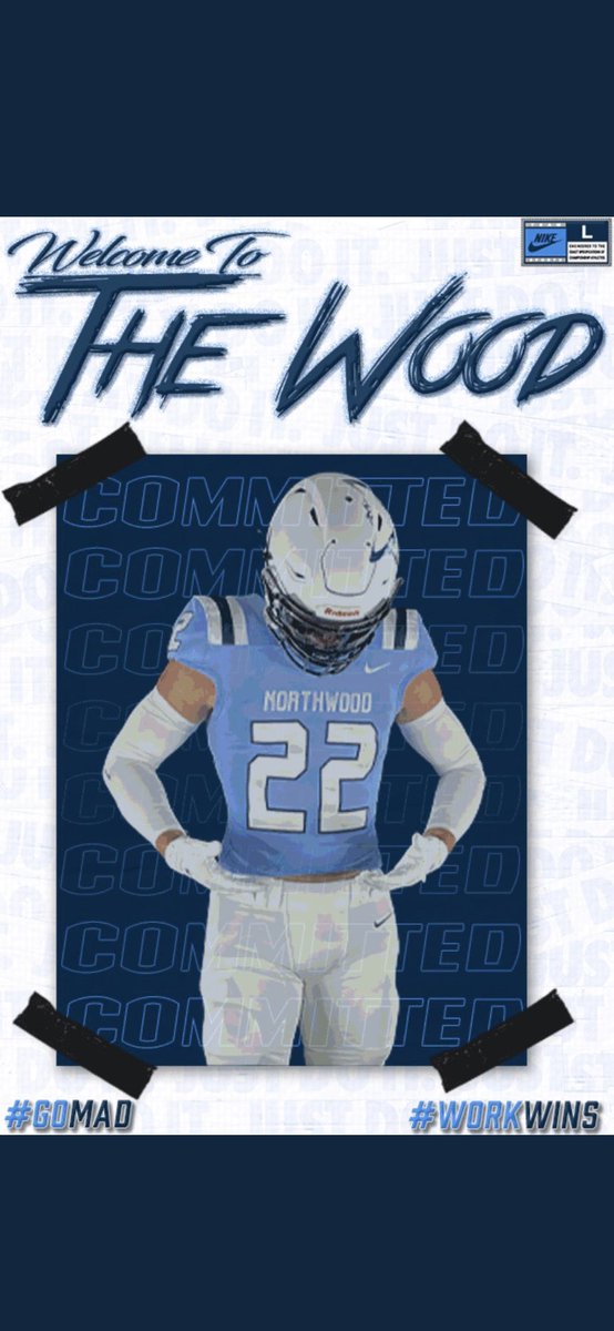 WoodkeLuke's tweet photo. I am beyond blessed to continue my academic and athletic career with @The_WOOD_FB !! Thank you to everyone who helped me along the way as well as @Coach_McMacken and the rest of the coaching staff for giving me this opportunity to prove myself. https://t.co/IkDzfvLu6K