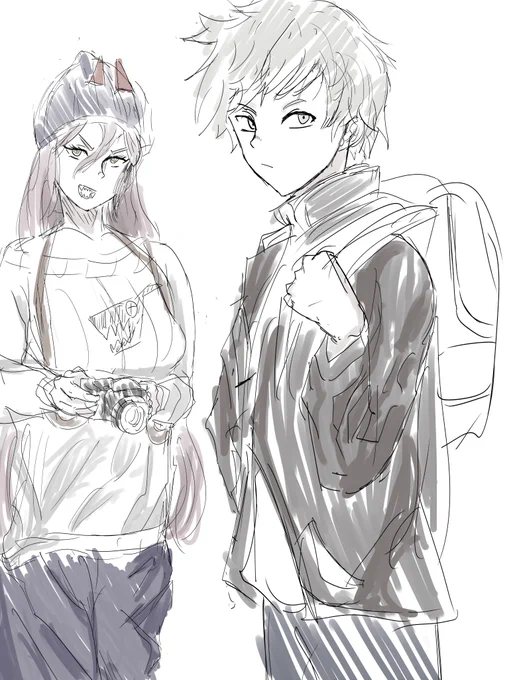 #チェンソーマン デンジとパワー 