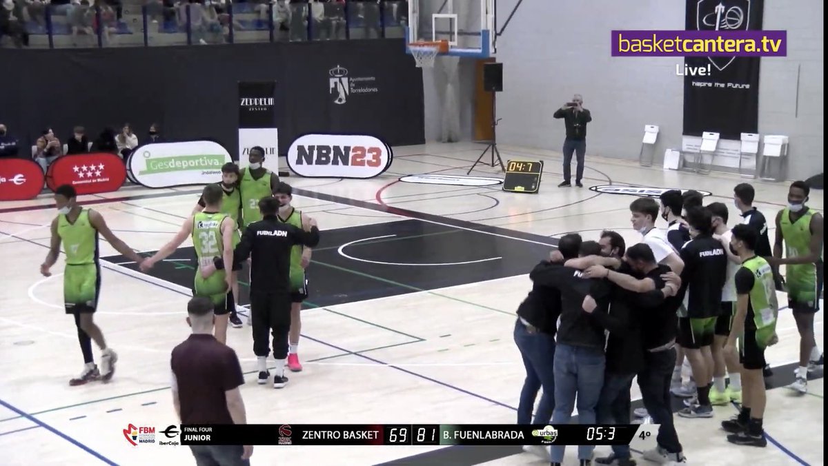 BFuenlabrada's tweet image. ¡A LA FINAL DE MADRID!

¡Y AL CAMPEONATO DE ESPAÑA!

El júnior del Fuenla vence 69-81 al Zentro Basket.

Mañana intentaremos ser campeones de la comunidad (18h).

#FuenlADN #Ganas