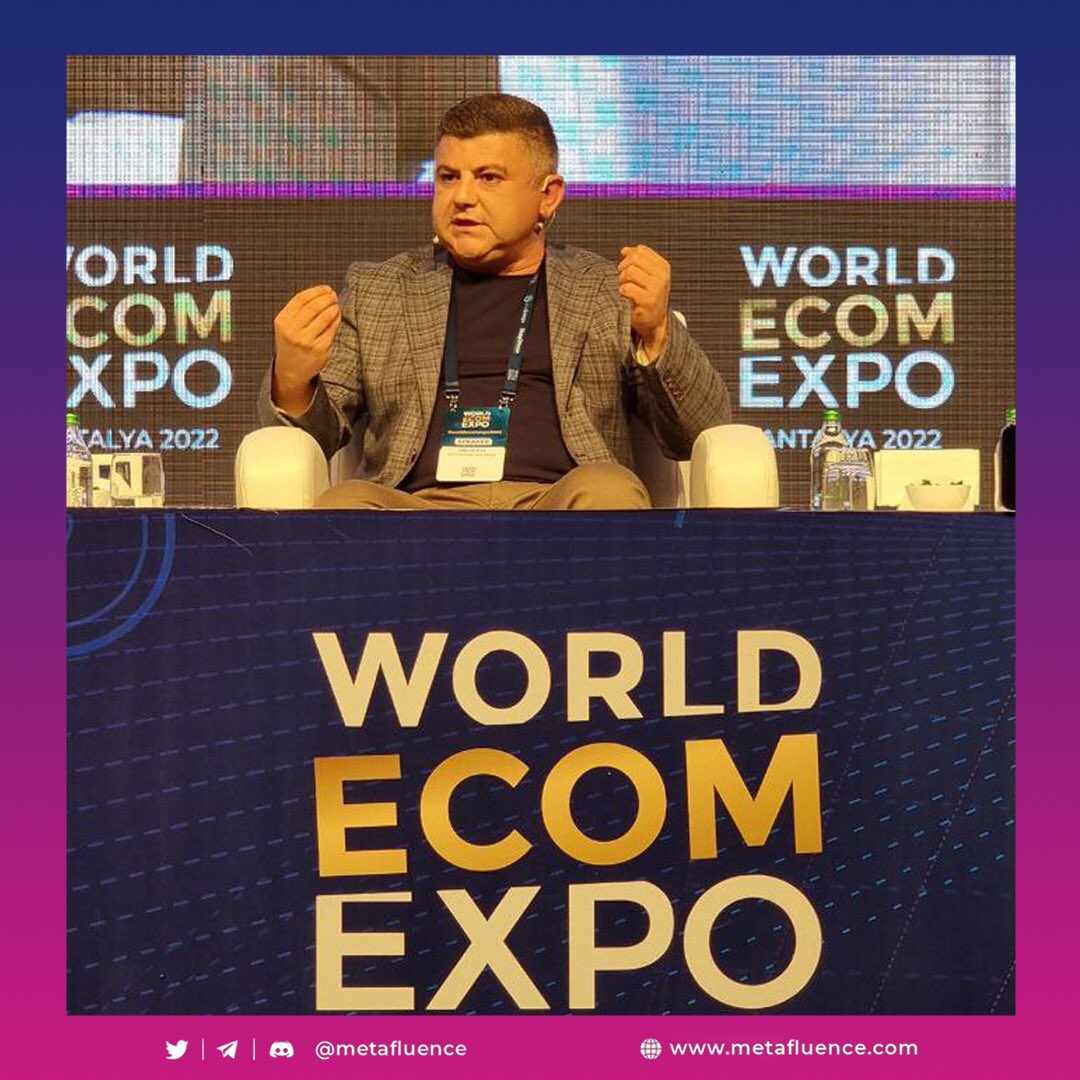 metafluence's tweet photo. ๐ Metafluence CMO, @eminvaliyev, was a speaker in the #Metaverse Talkshow during the Gala night of #WorldEcomExpo2022.
๐ฏ He elaborated on the concept of virtual #lands & #Metahuts and why itโs so necessary to join the metaverse trend before itโs too late.
#metafluence https://t.co/WLkxxAInWC
