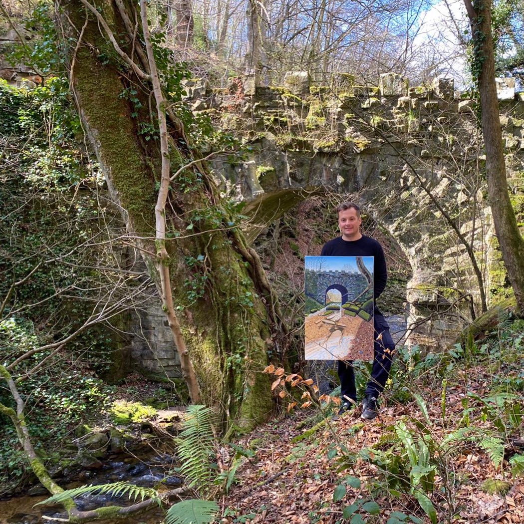 mikeyjonesart's tweet image. Another visit to this lovely bridge at Nant Mill, Coedpoeth, Wrexham. Enjoying the atmosphere of this location 👌@wrexham @ThisIsWrexham 
.
#Nantmill #Coedpoeth #Wrexham #wrecsam2025 #Wales #Cymru #Northwales #Art #Painting #Welshart #artist