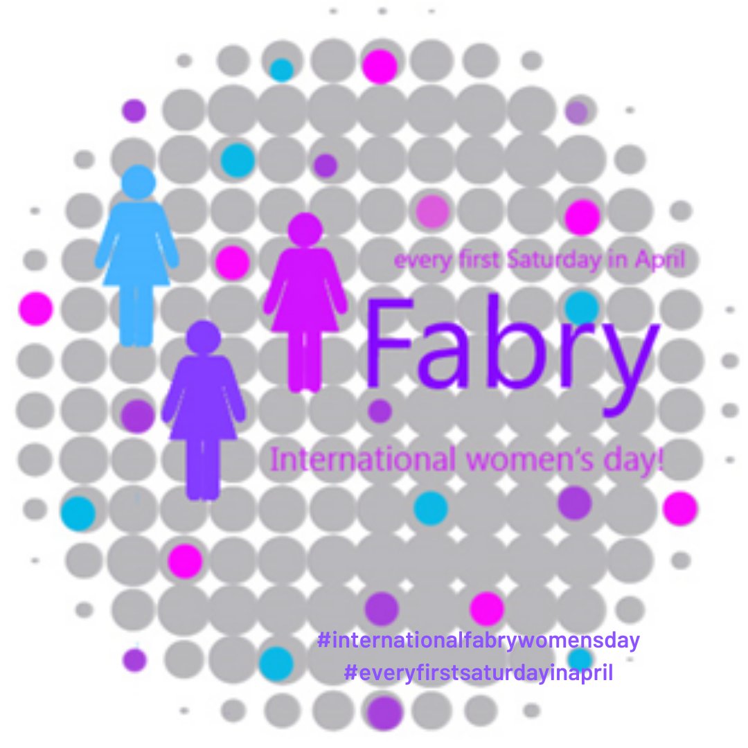 FabryOrg's tweet image. Happy International Fabry Women's Day. Started by the Dutch Fabry organization FSIGN, join us in celebrating this special day on the first Saturday of April.  #internationalfabrywomensday, #everyfirstsaturdayinapril, #fabrydisease, #1fdsm
