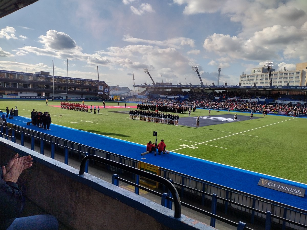 Nice to be back <a href="/Cardiff_Rugby/">Cardiff Rugby</a> watching <a href="/WelshRugbyUnion/">Welsh Rugby Union 🏴󠁧󠁢󠁷󠁬󠁳󠁿</a>  women's 6Ns