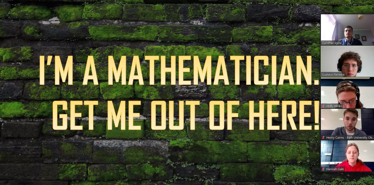 WebbMaths's tweet photo. What a brilliant end to our #oumasterclass series with guest speakers Hannah, Holly and Henry from @UniofBath. A fun and fascinating session on graph theory. @OUMathsStats https://t.co/5MV2StgsY8