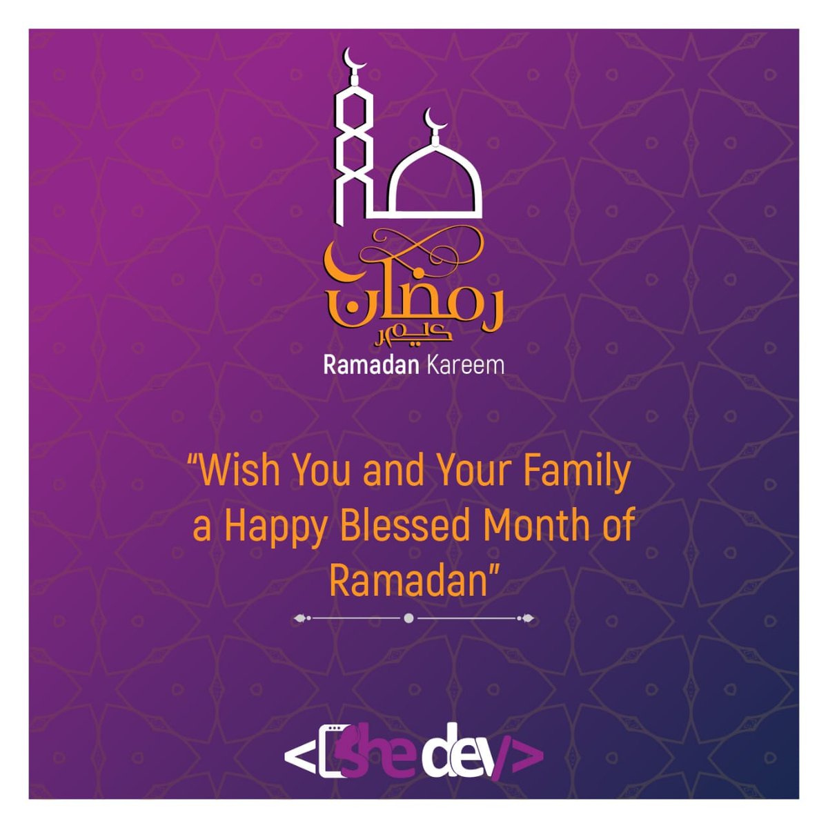 Wishing you and your family a happy blessed month of Ramadan.🌙
𝓡𝓪𝓶𝓪𝓭𝓪𝓷 𝓜𝓾𝓫𝓪𝓻𝓪𝓴
#RamadanKareem #رمضان_كريم