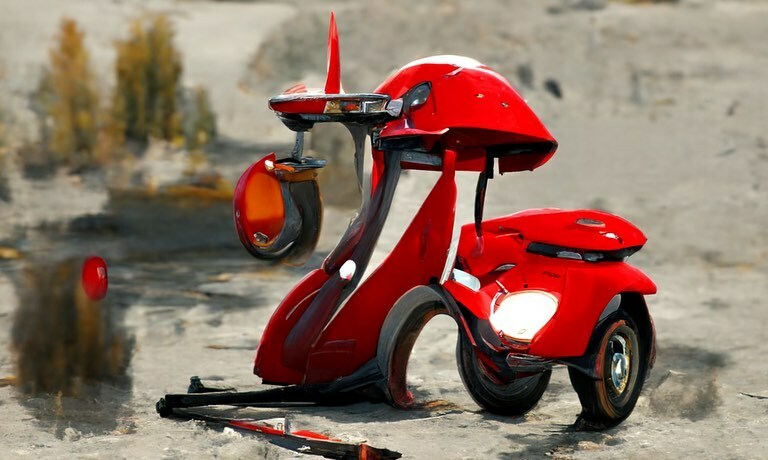 potentato's tweet photo. Scooter rally in town this weekend, so I asked the AI gods for “Red Vespa”
#aiart #vespa #scooterrally #pdx https://t.co/UnSCanQviq https://t.co/KWz4rXeBVl