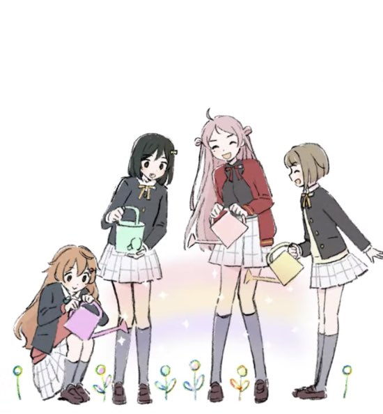 「multiple girls watering can」 illustration images(Latest)