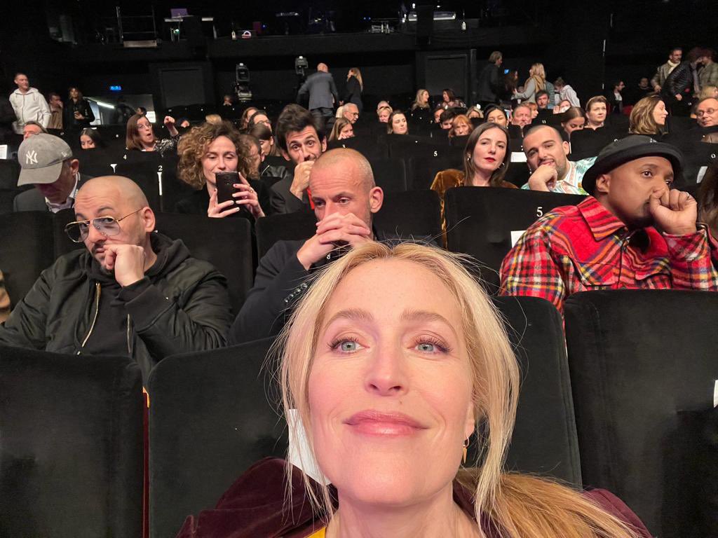 GillianA's tweet photo. Thank you to @CANNESERIES for a fantastic evening. Very honoured to receive the @Variety Icon Award.

Styling: @marthaward2 
Dress: @chloefashion 
Hair: @JamesRoweHair 
Makeup: @Grossman_Amanda 

#CANNESERIES https://t.co/spMnO6hdxK