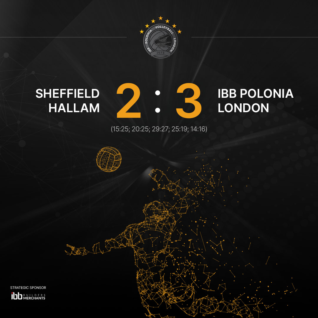 #Win - <a href="/VballEngland/">Volleyball England</a> Super League 
It was another match full of emotions. Many thanks to Sheffield Hallam for today's game and we are looking forward to hosting them in our venue next Saturday.

<a href="/Sheffvolley/">Sheffield VC</a> 🆚 IBB Polonia 2-2 (15:25; 20:25; 29:27; 25:19)

#GoPolonia #ilikeibb