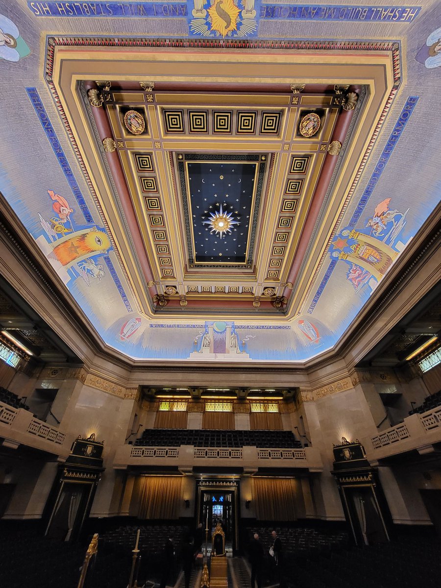 The view from the dias in the Grand Temple 👀

I took this photo about 15 minutes after the end of the March Quarterly Communication of Grand Lodge meeting!

#Freemasons