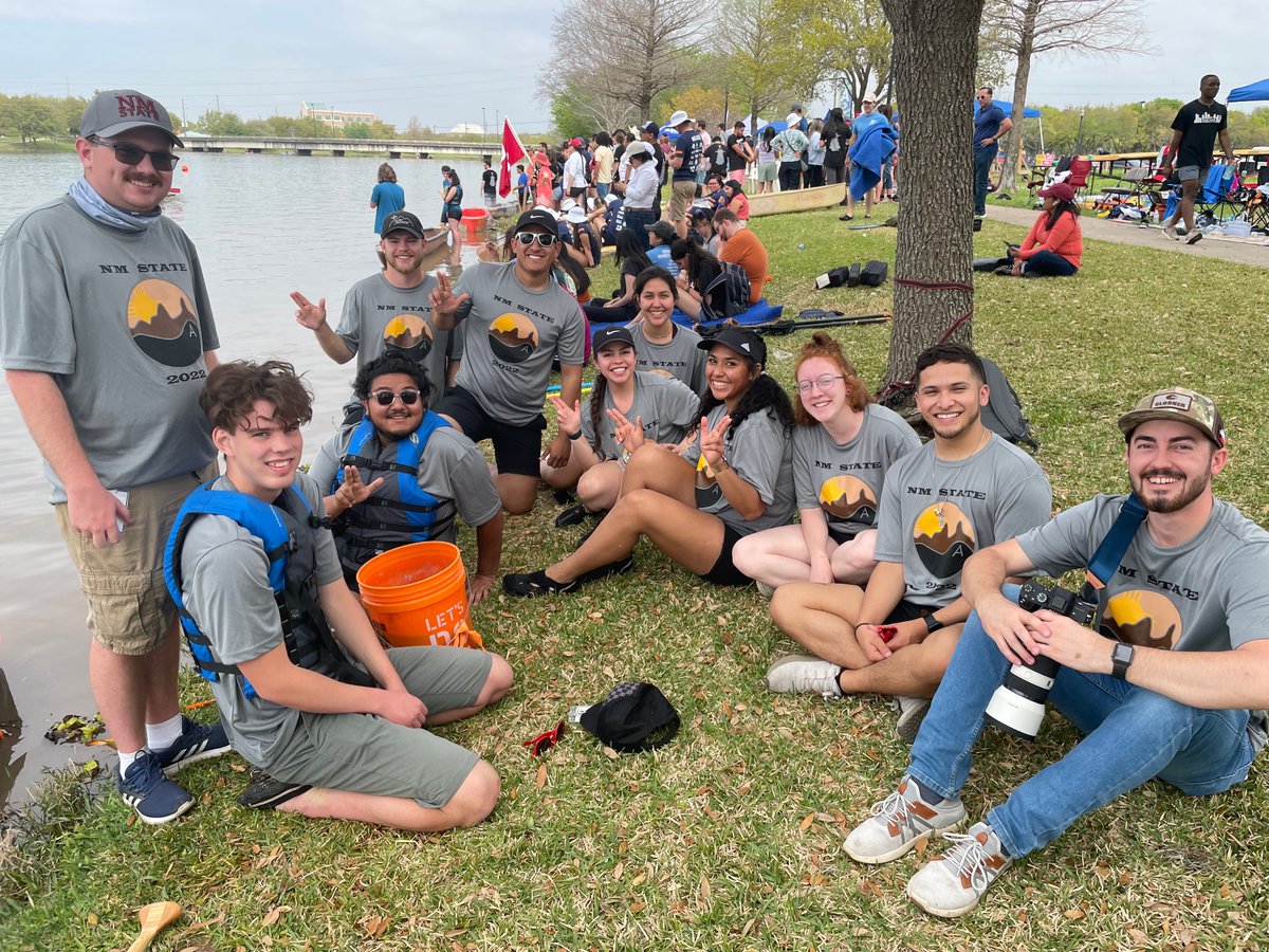 NMSUVPR's tweet photo. #NMSUStudentSuccess - @NMSU_engineer students competing at the @ASCETweets Concrete Canoe Regional Competition 2022 in Houston, Texas. https://t.co/8IcXCtn4zV