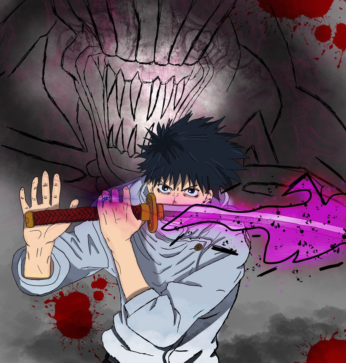 TheOneBlueMoon's tweet photo. Yuta and Rika. I think I went to far in places but I’m trying out some new stuff so

#JujutsuKaisen0 @JujutsuKaisen https://t.co/5P3RlEDHkj