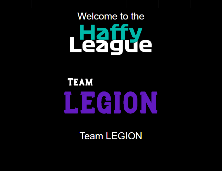 Another team participating in #Haffy_League!
Welcome @TeamLegionR6 

Don't miss out, only 3 team spots remain.