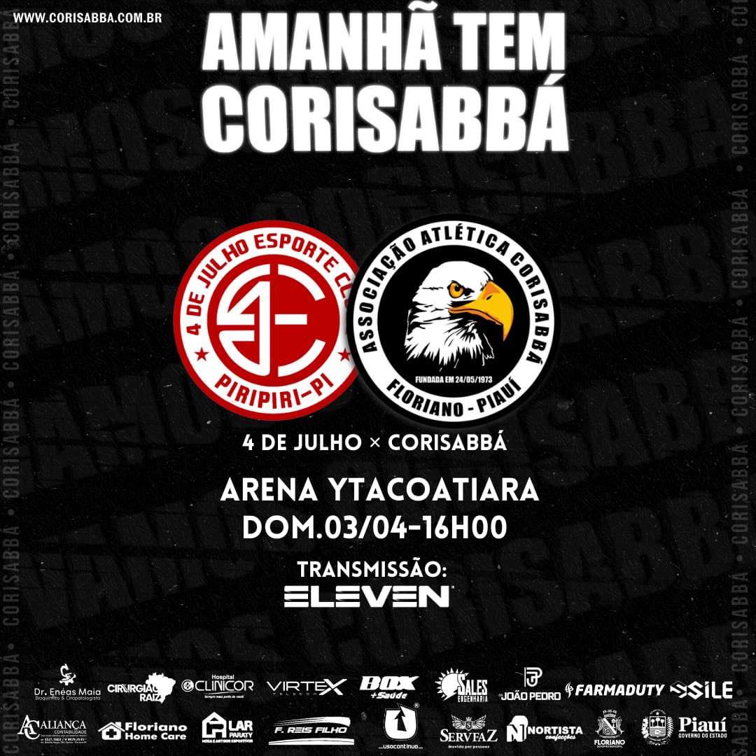 corisabba's tweet photo. Saudações alvinegras!🤍🖤

Amanhã é dia de Corisabbá, última rodada do campeonato Piauiense 2022 e enfrentaremos o 4 de julho na arena Ytacoatiara, às 16H00!

Qual é sua expectativa para essa última partida?👀 https://t.co/Eb9uHSrvJN