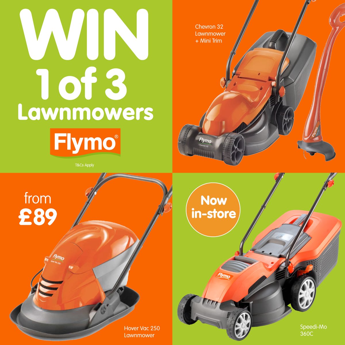🍃 #COMPETITION TIME 🍃

It's nearly time to get the lawn sorted out before the sunny months, so we've teamed with #Flymo to giveaway THREE chances to #WIN a lawnmower!

For a chance to WIN,  simply

1) FOLLOW
2) RT
3) COMMENT when you last mowed your lawn!

Comp ends 9am 7/4/22