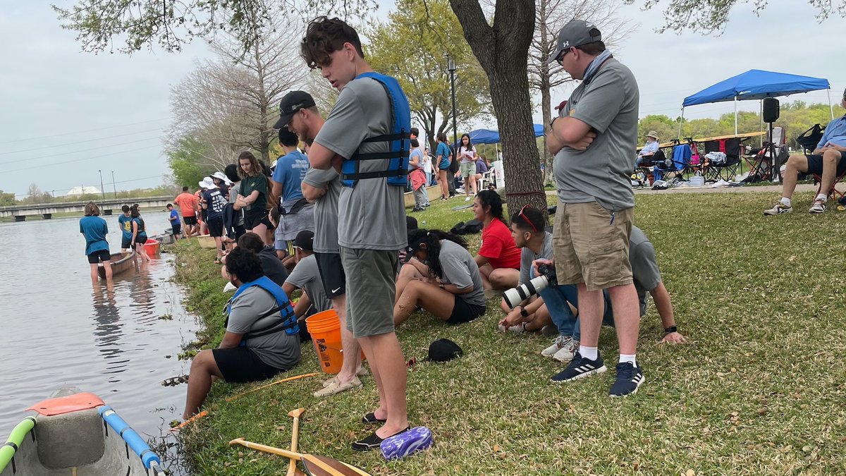 NMSUVPR's tweet photo. #NMSUStudentSuccess - @NMSU_engineer students competing at the @ASCETweets Concrete Canoe Regional Competition 2022 in Houston, Texas. https://t.co/8IcXCtn4zV