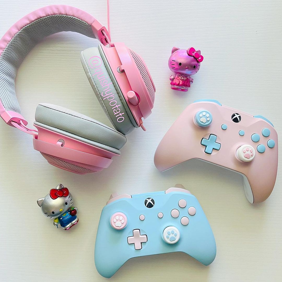 ExtremeRate's tweet photo. Sakura pink & baby blue aesthetic dedicated to the spring mood. 🌸🌼🍃
📸: @quishypotato
#pinkcontroller #bluecontroller #pinkkawaiigaming #pinkgamingsetup #xbox #xboxcontroller #xboxone #xboxdesignlab #xboxgamers #extremerate https://t.co/Ne3KbwuYwF