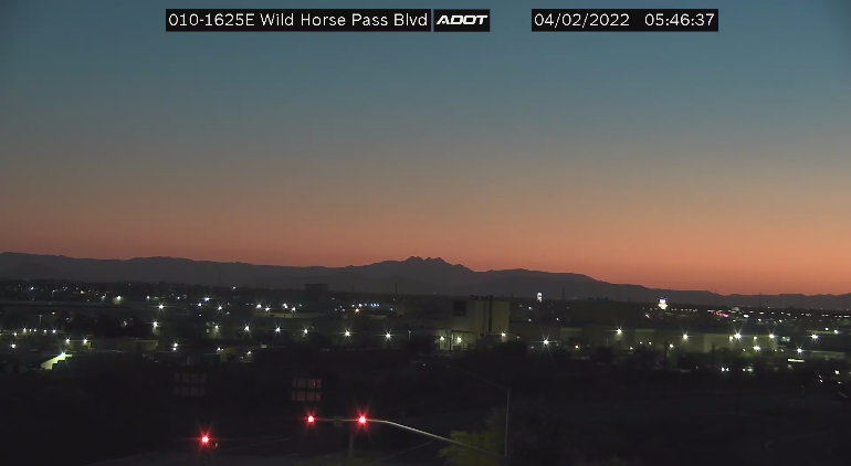 ArizonaDOT's tweet photo. QUIZ ANSWER: This camera is located on Interstate 10 near Wild Horse Pass Blvd in Chandler.

Thanks for playing!

#AZ511 https://t.co/HfZjtiRfHP