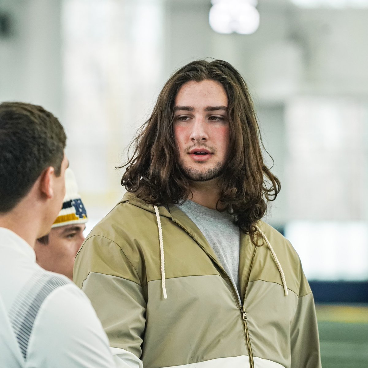 mattfreeman05_'s tweet photo. 2023 Notre Dame DL commit Brenan Vernon was on campus on Saturday. https://t.co/Yk1UpXvlx3