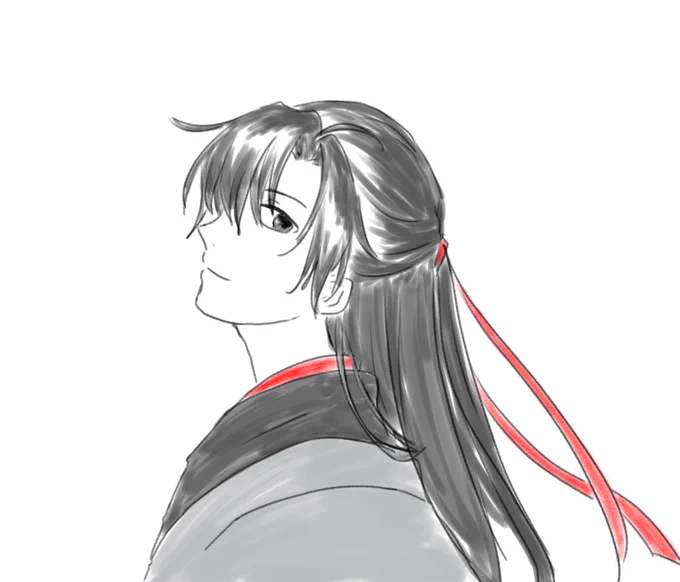 初描き 夷陵老祖。#魔道祖師 #mdzs 