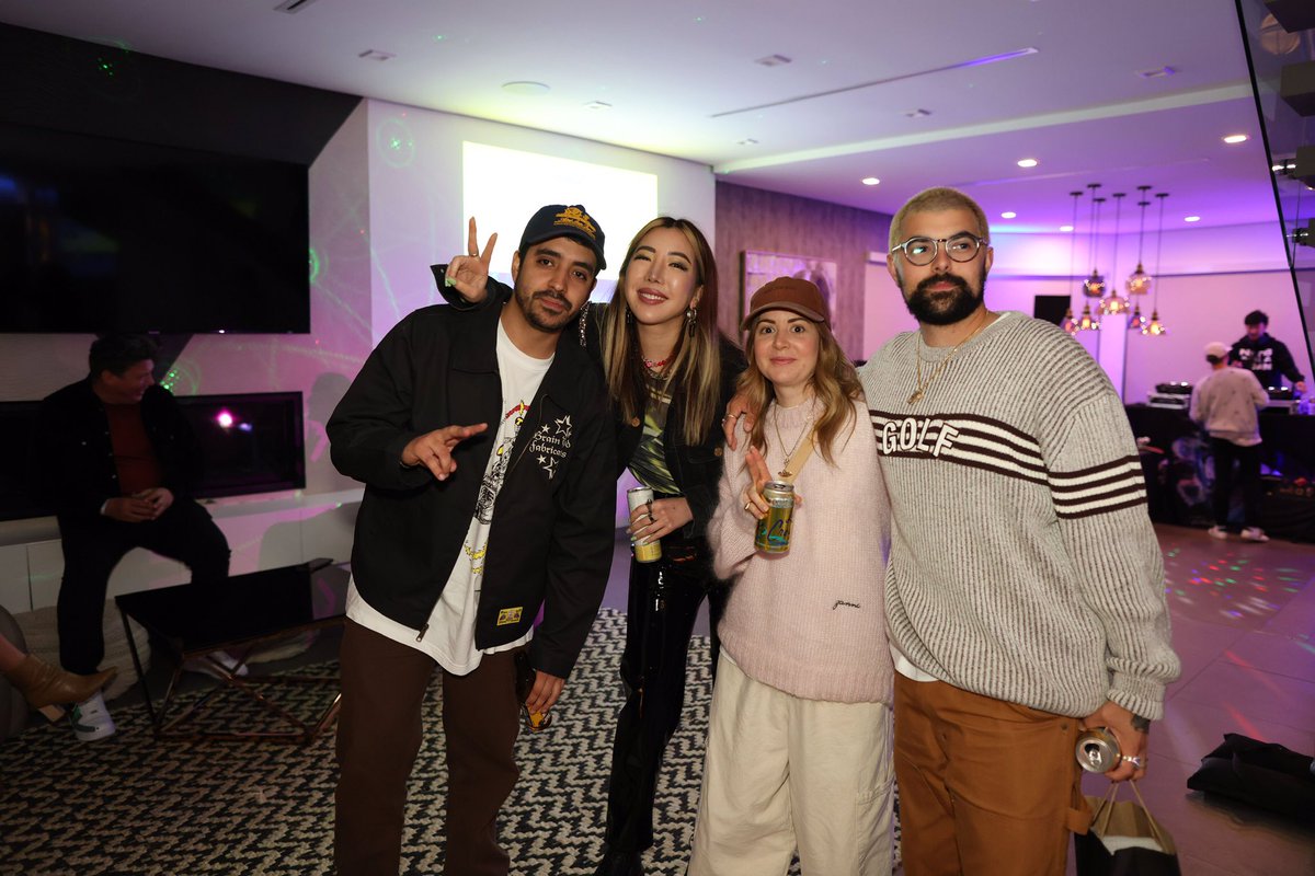 TreyRacer23's tweet photo. TreyRacer party for @fvckrender, @victormosquerar, @baeige1 was great the other night! Thanks to lots of the NFTLA community for coming by! Hope you all had a good time. Nice to meet @ThankYouX, @farokh, @Banks, @BT, @DeezeFi, and many others. More pics and next event info soon😎 https://t.co/XahCZk1nI9