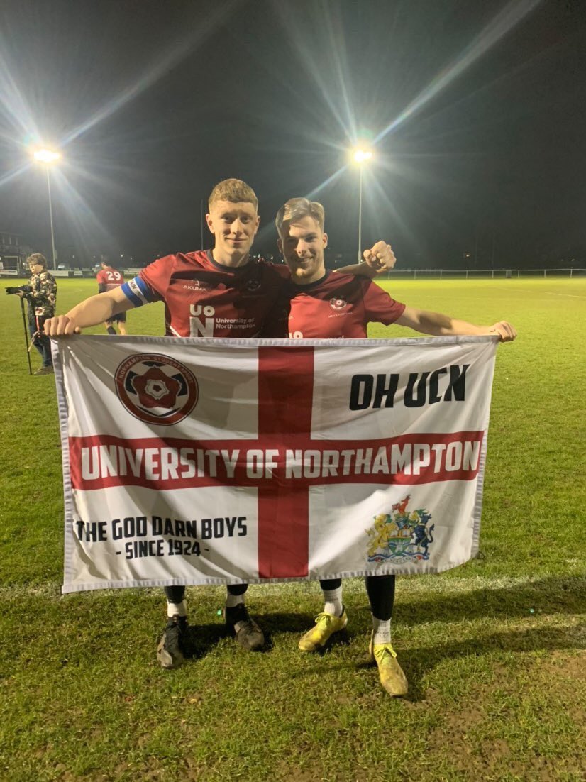 Northampton reclaim varsity honours with the double over Bedfordshire. 2’s win 6-1 and 1’s grind out a 2-1 win in front of over 500 spectators <a href="/ONChenecksFC1/">Northampton O.N. Chenecks</a>  #ohucn