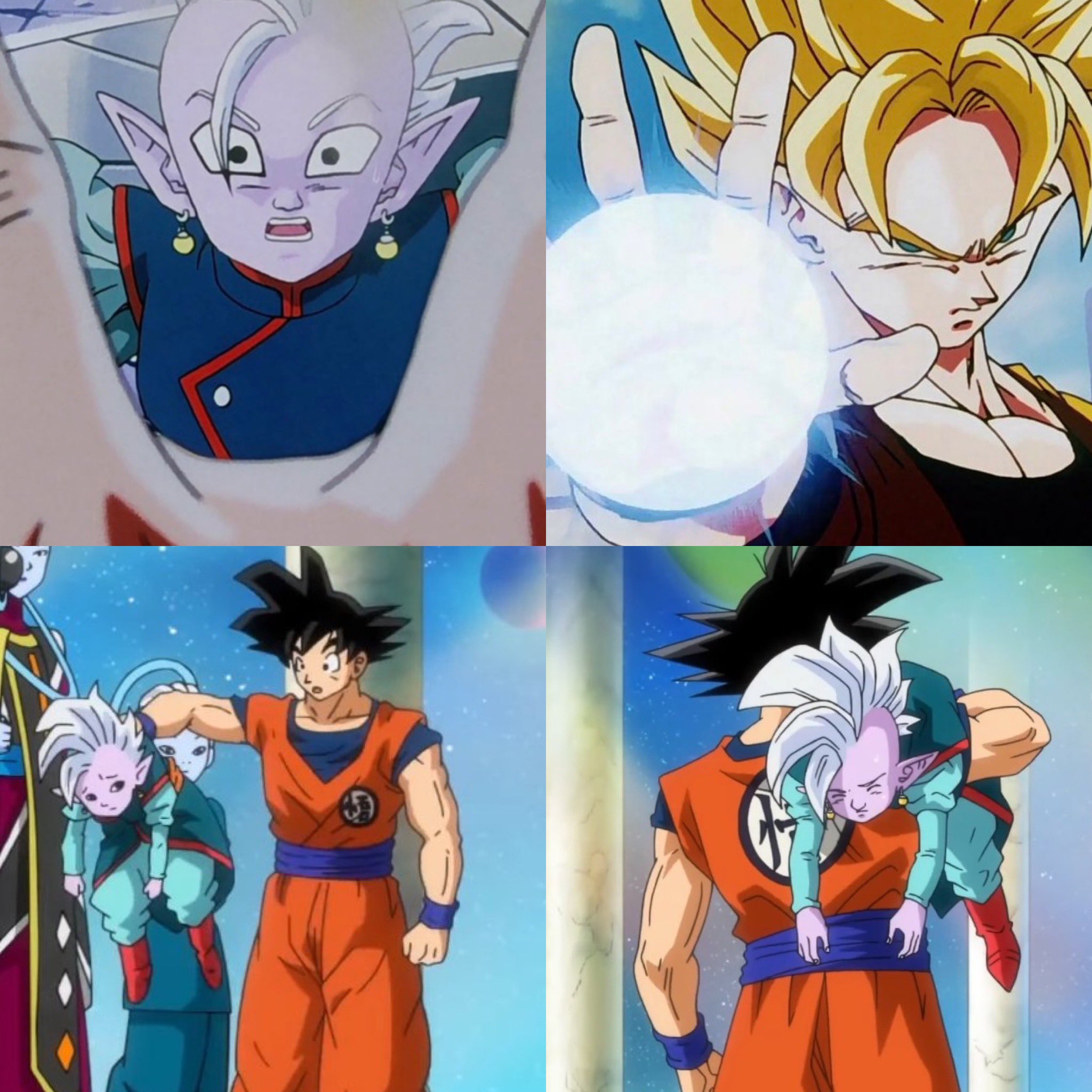 Dragon Ball Z - Remember when Goku threated the Supreme Kai? 😯