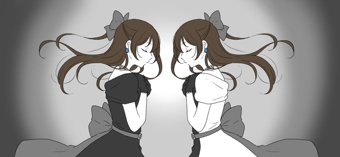 「black dress huge bow」 illustration images(Latest)