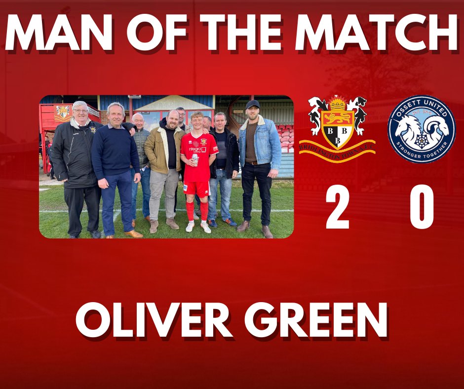 BridTownAFC's tweet photo. Thanks to this afternoon's match sponsor Steve Arnold and guests from Biomass Projects UK who chose Oliver Green as Man of the Match. https://t.co/BNSHLMSDLH