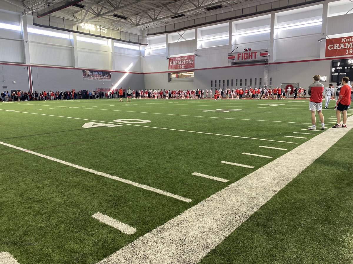 CoachBandstra's tweet photo. Great day watching @OhioStateFB practice w/@CoachMcKenna109 , @mderry_73 , &amp; @CoachRTWallace !!!

#PlayFor11 #EffortOverTalent https://t.co/Xg58okvvBD