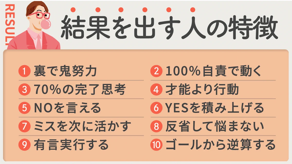 結構ガチです。『仕事がデキる人の特徴』をまとめました。