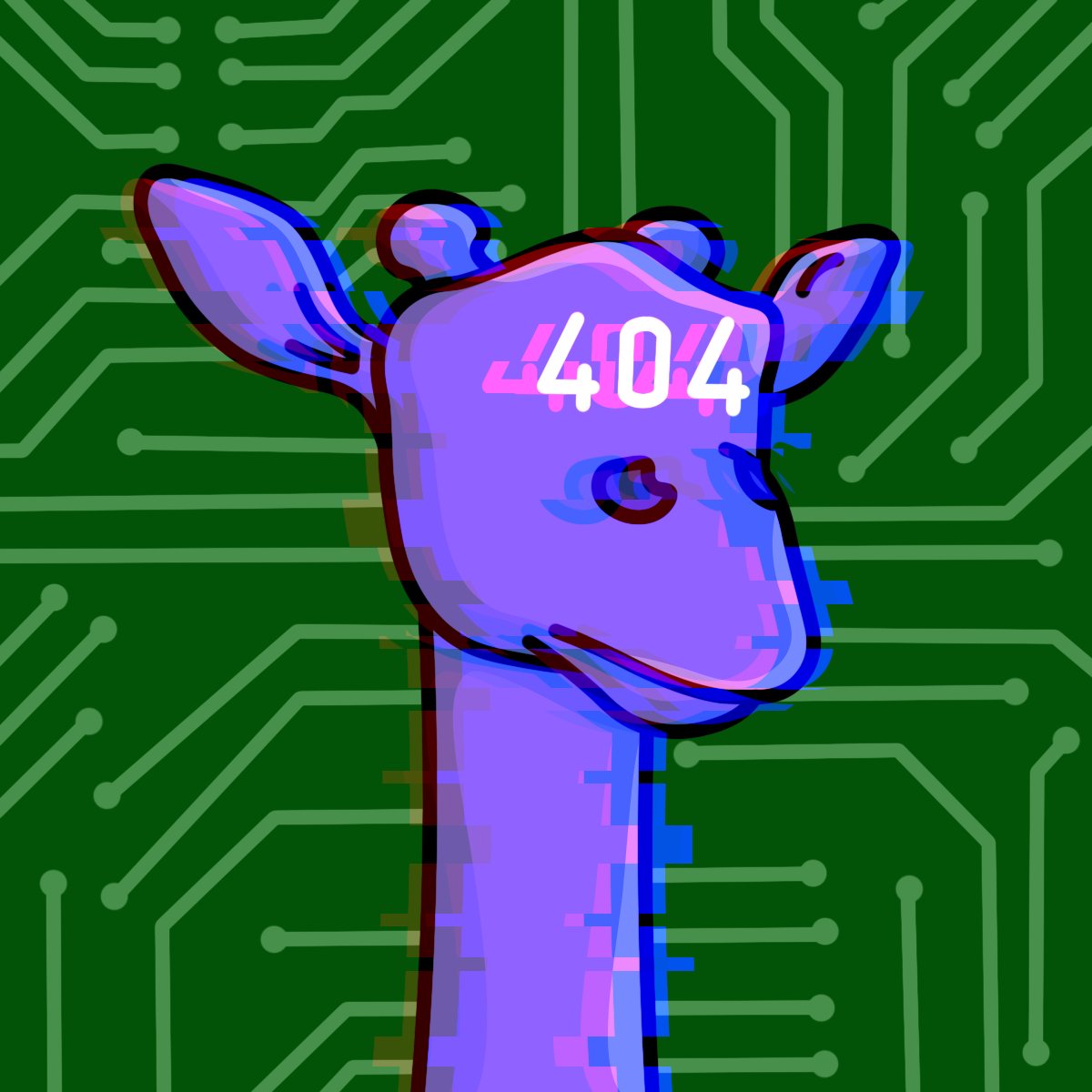 TheCGS_NFT's tweet photo. Seems to be a glitch in the zoo...👀💻

All interactions will be considered for WL 🦒 https://t.co/c4ru2j979S