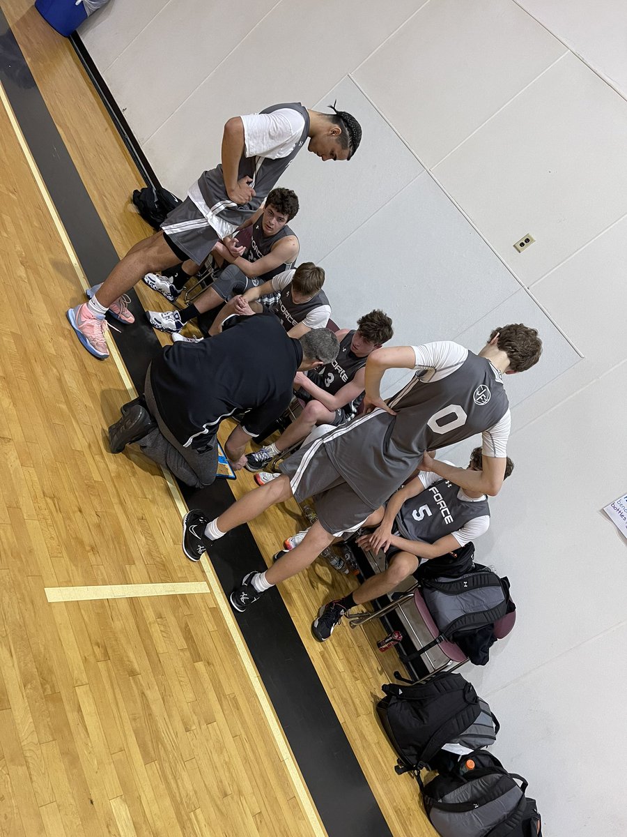 Force start out the season with a 59-55 win over a tuff  #njpredator team. <a href="/jordan_winnik/">Jordan Winnik</a> w 15 <a href="/CHGuap15/">Connor Howard</a> w 14 <a href="/CangianoCosmo/">Cosmo Cangiano</a> w 11 <a href="/HoopGroupHQ/">Hoop Group HQ</a>  🏀 #springjam