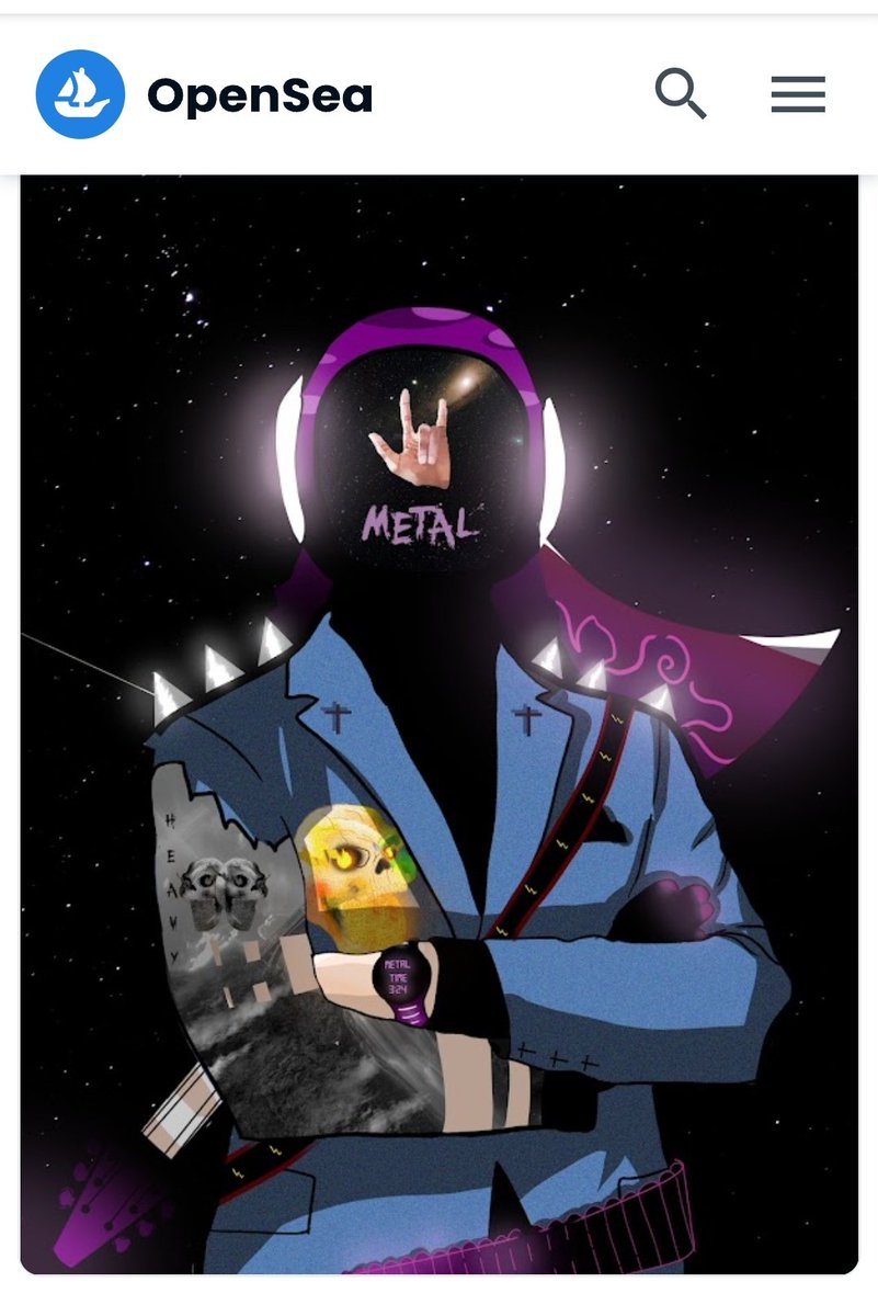 TheSpaceHelm's tweet photo. "no one can stand the metal" get the hand drawn Space Helm NFT "Metal" on opensea. Its a good day to rock! https://t.co/teQn31feH5 https://t.co/d8U7d6jnl2 https://t.co/z2AoSTSxdl