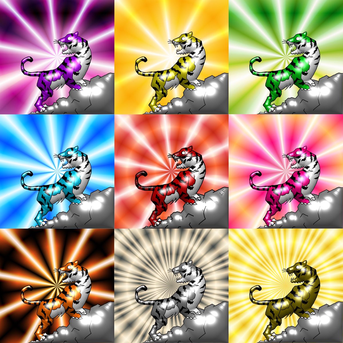 🦄ParadiseArt🎡NFT

ParaArt #632 〜 #642 
『Paradise Tiger🐯🐯🐯』
Metallic Color animal series🤑

ParadiseArt is
Create 10,000 all handmade.🦄🎡❤️

Listed 752 items so far.🔥🔥🔥

🔻open sea🚀
opensea.io/collection/par…
#nftart #NFTartist #10000NFTs