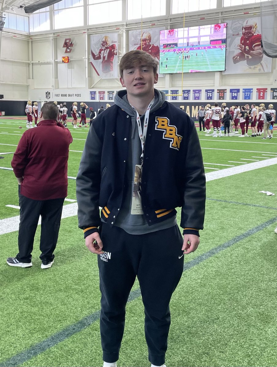 Great day at BC today! Thank you @CoachJeffHafley <a href="/CoachSDuggan/">Sean Duggan</a> <a href="/CoachTBC/">Pi Seth</a>. <a href="/Coach_Willey_FB/">Mike Willey</a>