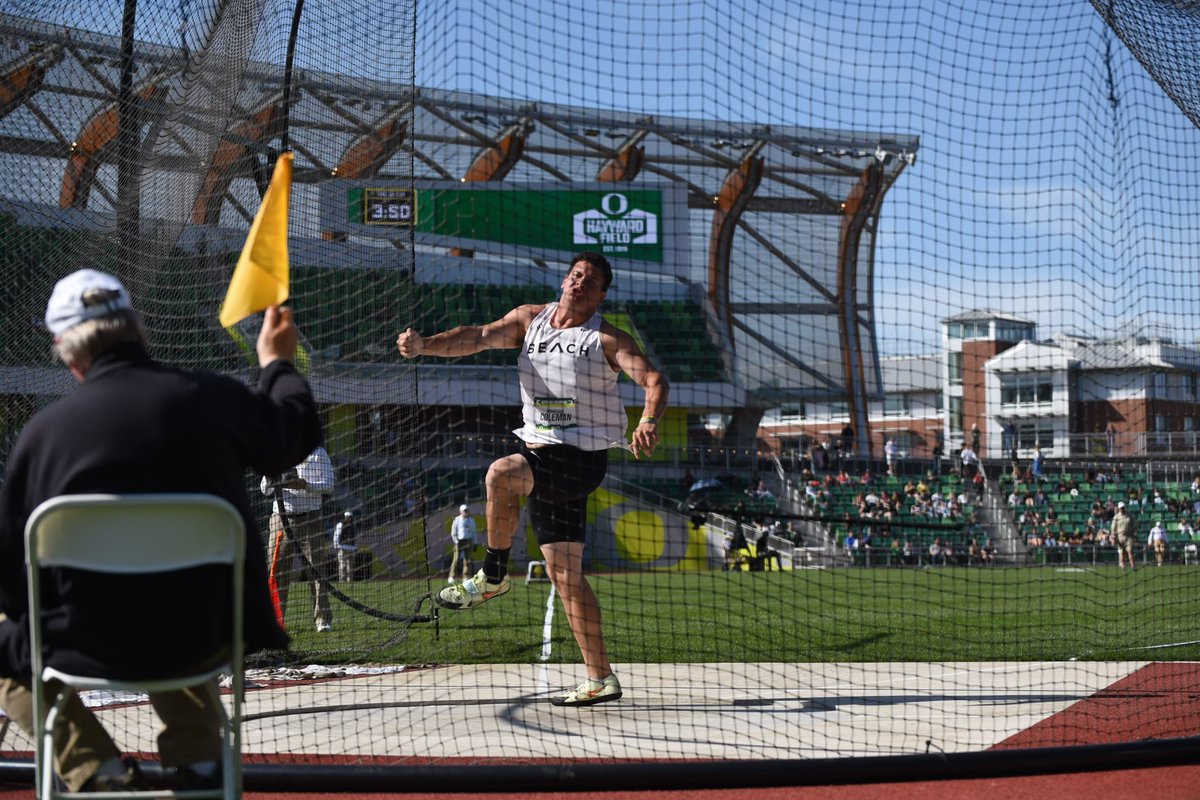 1️⃣-2️⃣-3️⃣ for @LBSU_Track_XC!

Long Beach St. records the top 3 finishers in the men’s discus, led by Sebastian Coleman with a 56.65m (185-10) performance.

#HaywardPremiere