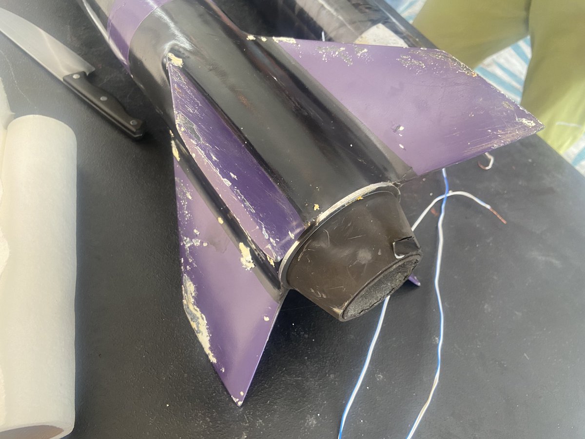 HaydenDoRockets's tweet photo. The aftermath of going Mach 2 🔥#ObsidianLaunch https://t.co/t0udjUP09w
