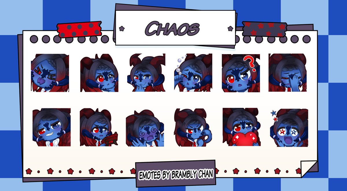 Thanks for the commission <a href="/ChaosBr1ng3r/">Chaos</a> 💙

#commissionsopen  #Commission #illustration #digitalart #digitalartwork #AnimeArt  #YCH #BramblyArt #emotes