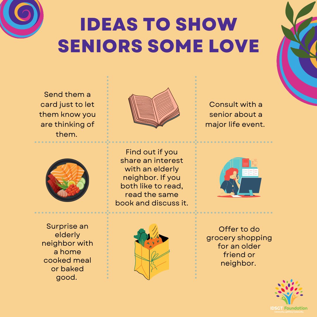 iDidGood2Day's tweet photo. Some ideas on how to show your favorite seniors some love. 😊 

#IDSGT #Ididgood2day https://t.co/tL9ULmVCdy
